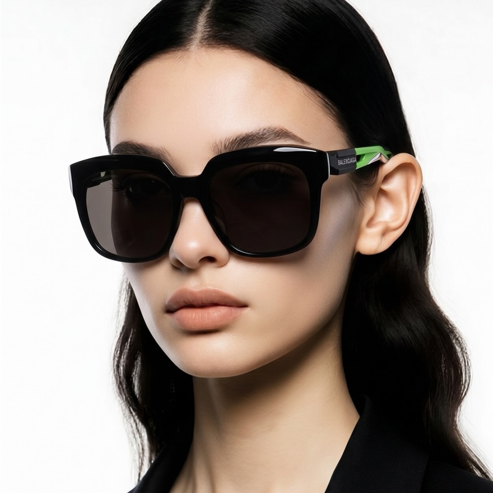 New Authentic Chic Black Sunglasses BB0025SA 004